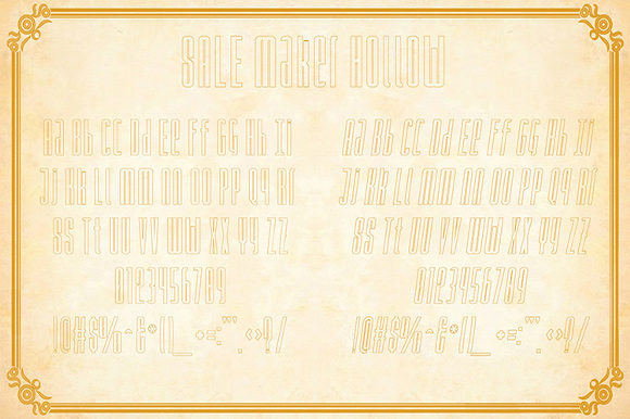 Sale Maker Font font preview - 3