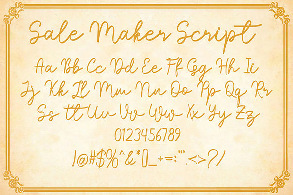 Sale Maker Font font preview - 4