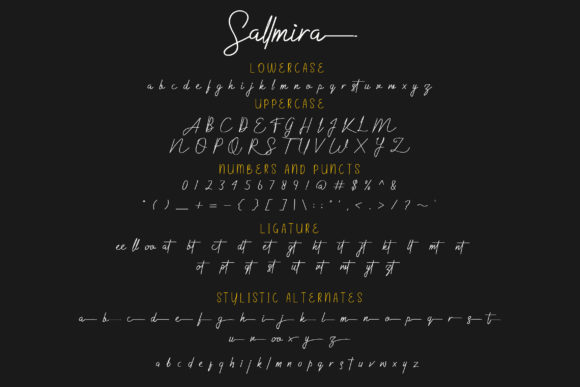 Sallmira Font font preview - 2
