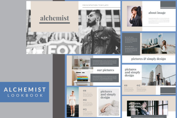 Preview of Alchemist Lookbook - Powerpoint Template fashion presentation template