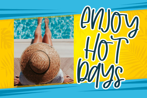 Joyfull Summer Font PNG with transparent background - Preview 1