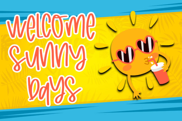 Joyfull Summer Font PNG with transparent background - Preview 4