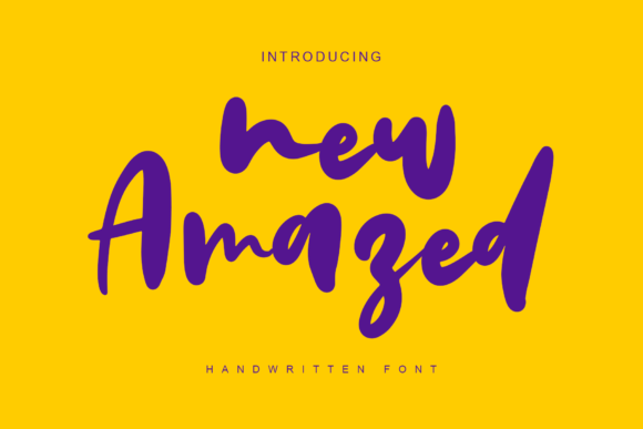 New Amazed Font PNG with transparent background - Preview 1