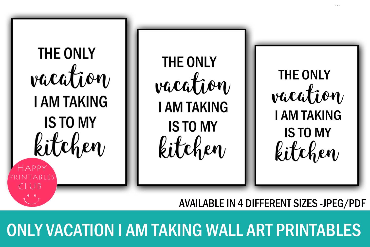 Only Vacation I Am Taking is to Kitchen