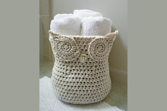 Owl Basket Crochet Pattern