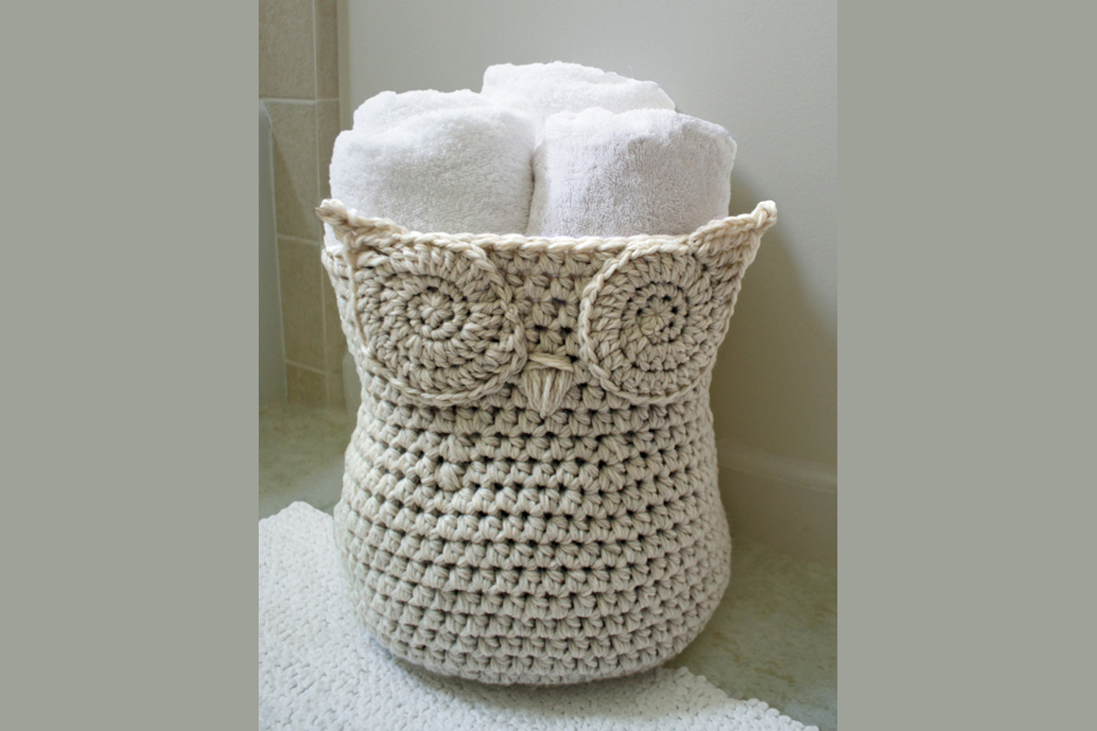 Owl Basket Crochet Pattern
