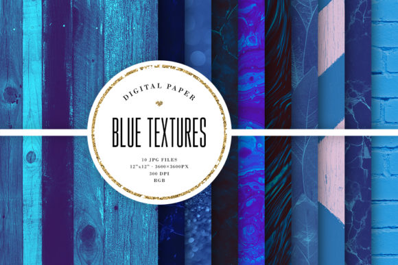 Blue Textures, Dark Blue Digital Paper