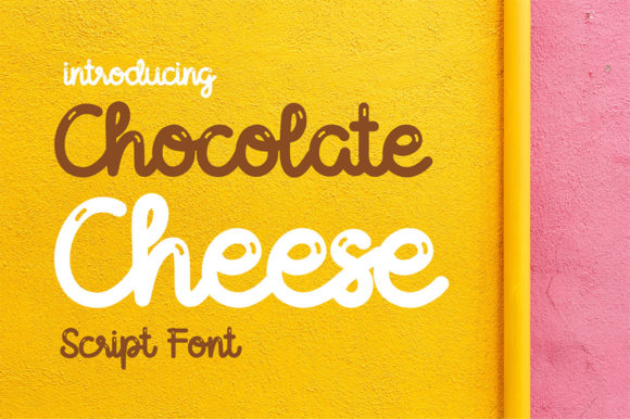Chocolate Cheese Font PNG with transparent background - Preview 6