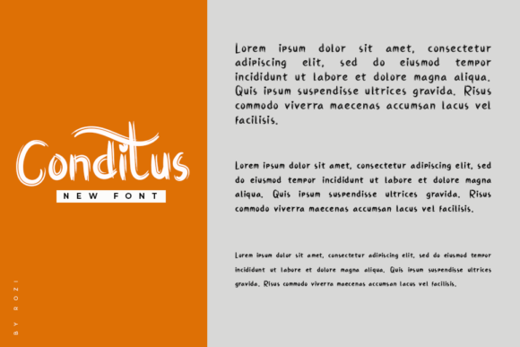 Conditus Font - Preview 5