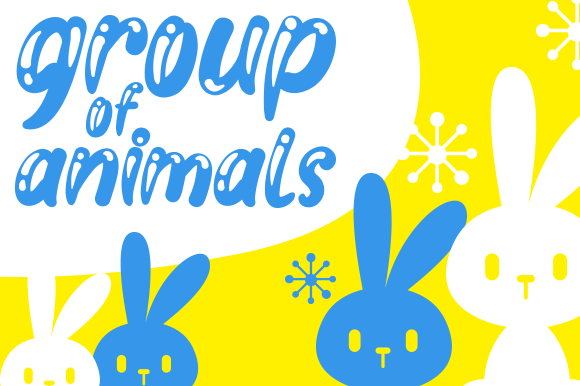 Cute Animal Font - Preview 1