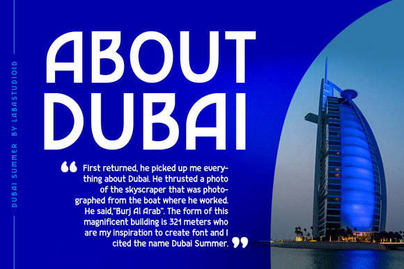 Dubai Summer Font - Preview 3