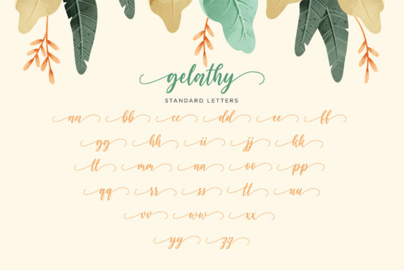 Gelathy Font PNG with transparent background - Preview 5