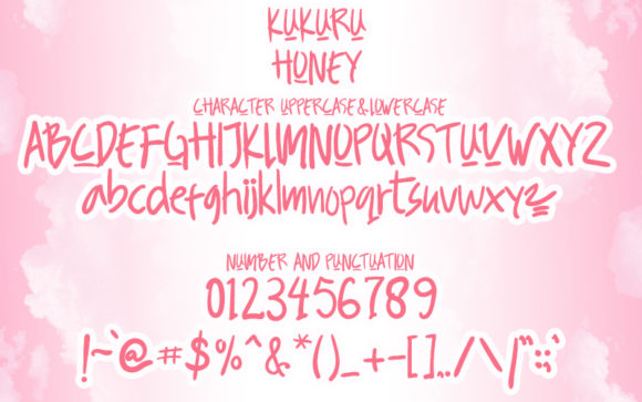 Kukuru Honey Font PNG with transparent background - Preview 4