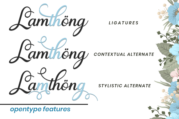 Lamthong Font font preview - 5