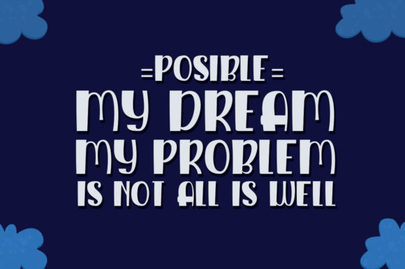 Sleep Charm Font PNG with transparent background - Preview 1
