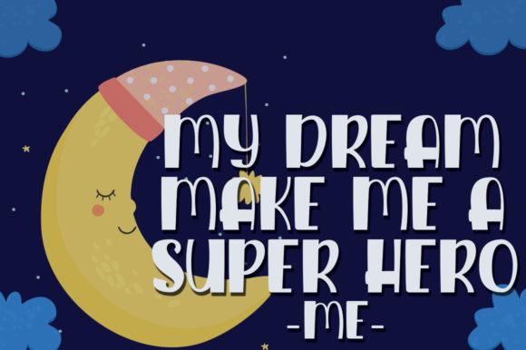 Sleep Charm Font PNG with transparent background - Preview 3