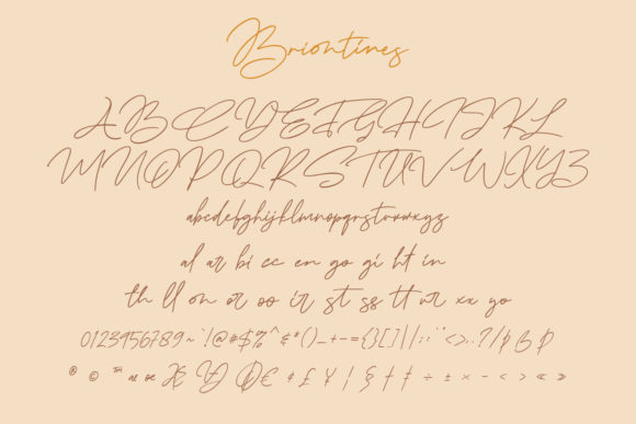 Briontines Font - Preview 6