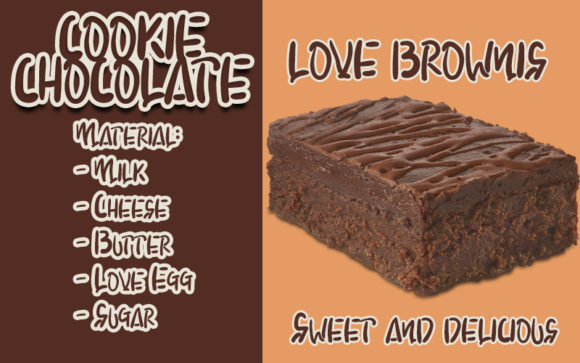 Chocolate Cookie Font PNG with transparent background - Preview 5