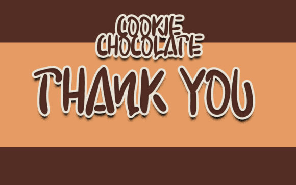Chocolate Cookie Font PNG with transparent background - Preview 6