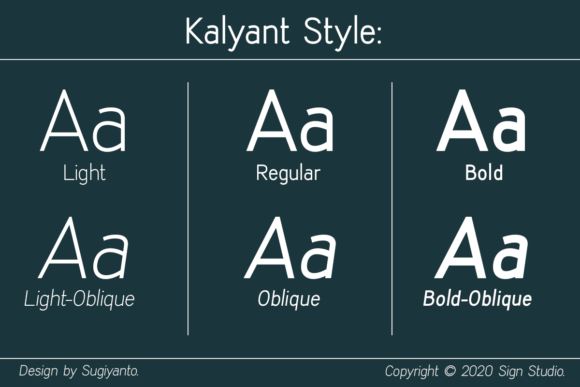 Kalyant Font font preview - 1