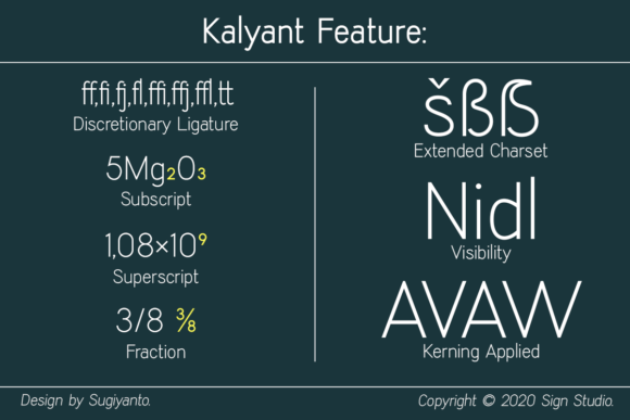 Kalyant Font font preview - 2