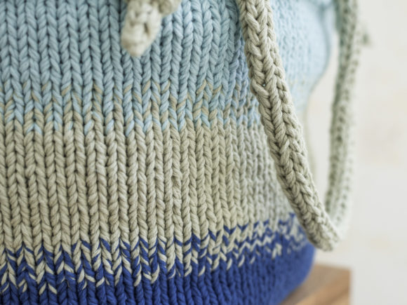 Pretty Utility Bucket Bag Knit Pattern