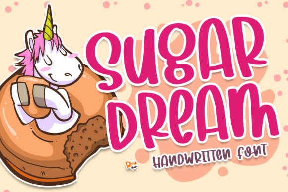 Sugar Dream Script & Handwritten Font By dmletter31