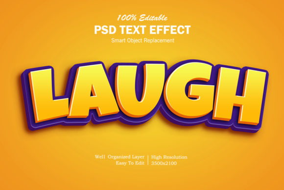 3D Cartoon Text Effect Graphic Layer Styles By goldani412