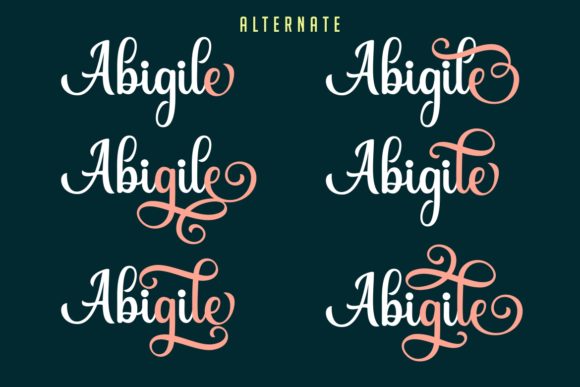Abigile Font - Preview 6