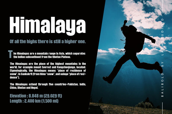 Balibold Font - Preview 1