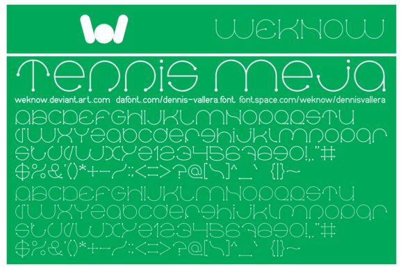 Denis Vallera Font PNG with transparent background - Preview 2