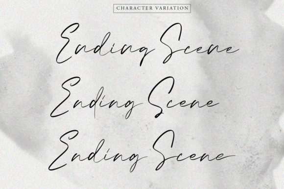 Ending Scene Font - Preview 1