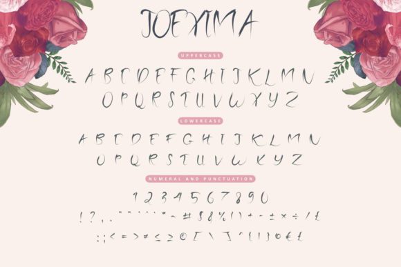 Joexima Font PNG with transparent background - Preview 4