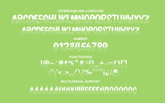 Junggle Font PNG with transparent background - Preview 1