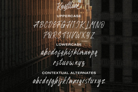 Kogttline Font PNG with transparent background - Preview 3
