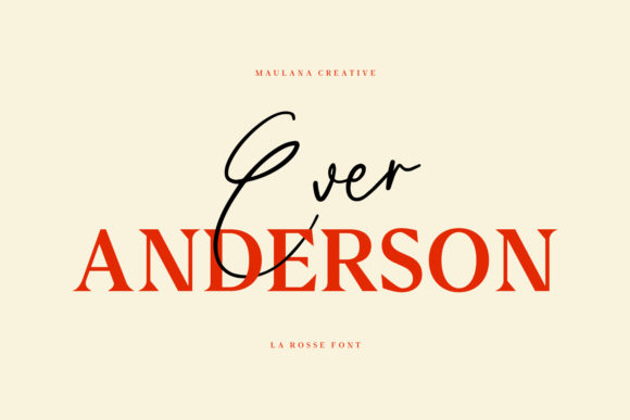 La Rosse Font PNG with transparent background - Preview 3