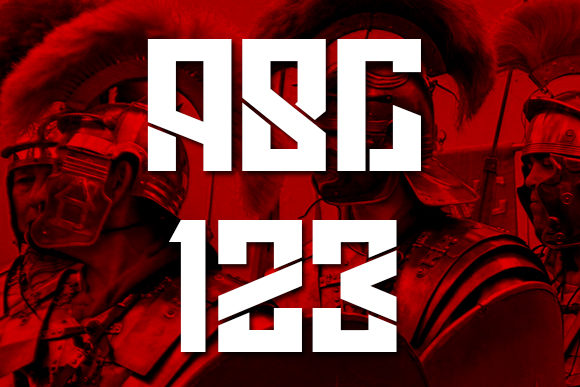 Legionary Font PNG with transparent background - Preview 2