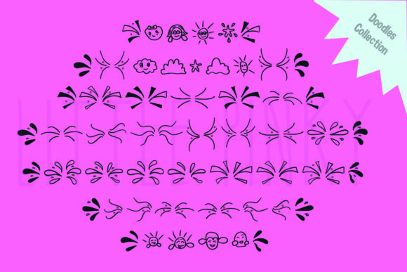 Little Pinky Font PNG with transparent background - Preview 5