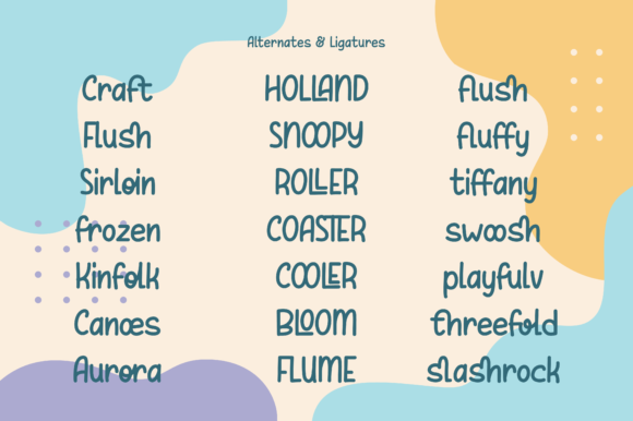 Lovely Crafter Font PNG with transparent background - Preview 2