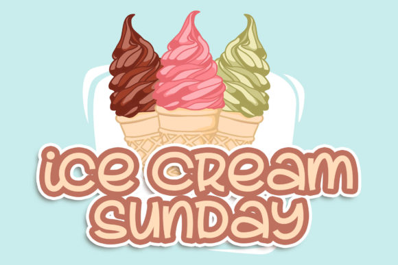 Lovely Creamy Font PNG with transparent background - Preview 2
