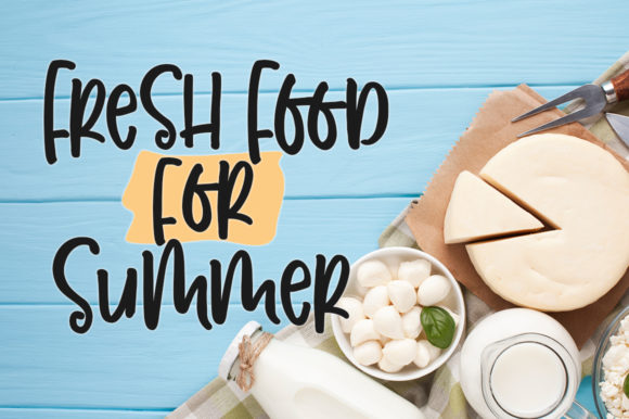 Milkimo Cheesecake Font PNG with transparent background - Preview 2