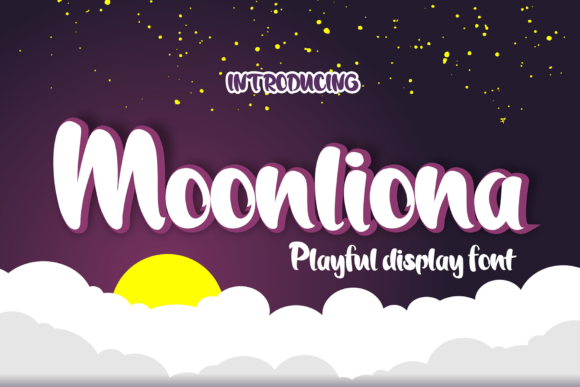 Moonliona Display Font By Cikareotype