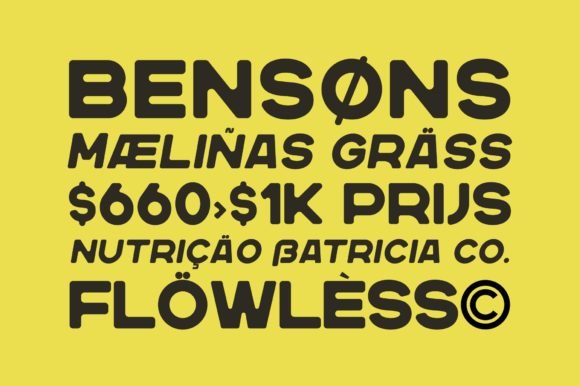 Nersans Font PNG with transparent background - Preview 3