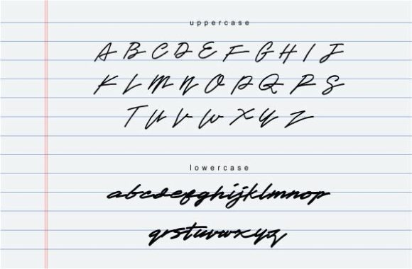 Obey Signature Font PNG with transparent background - Preview 1