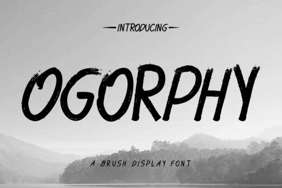 Ogorphy Font PNG with transparent background - Preview 1