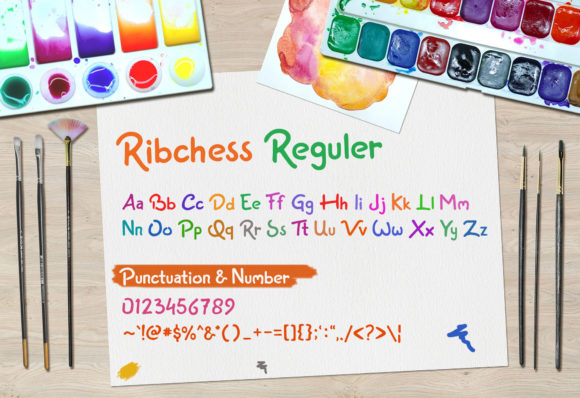 Ribchess Font PNG with transparent background - Preview 1
