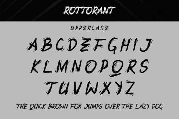 Rottorant Font PNG with transparent background - Preview 4