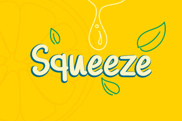 Squeeze Script & Handwritten Font By Wanida Toffy