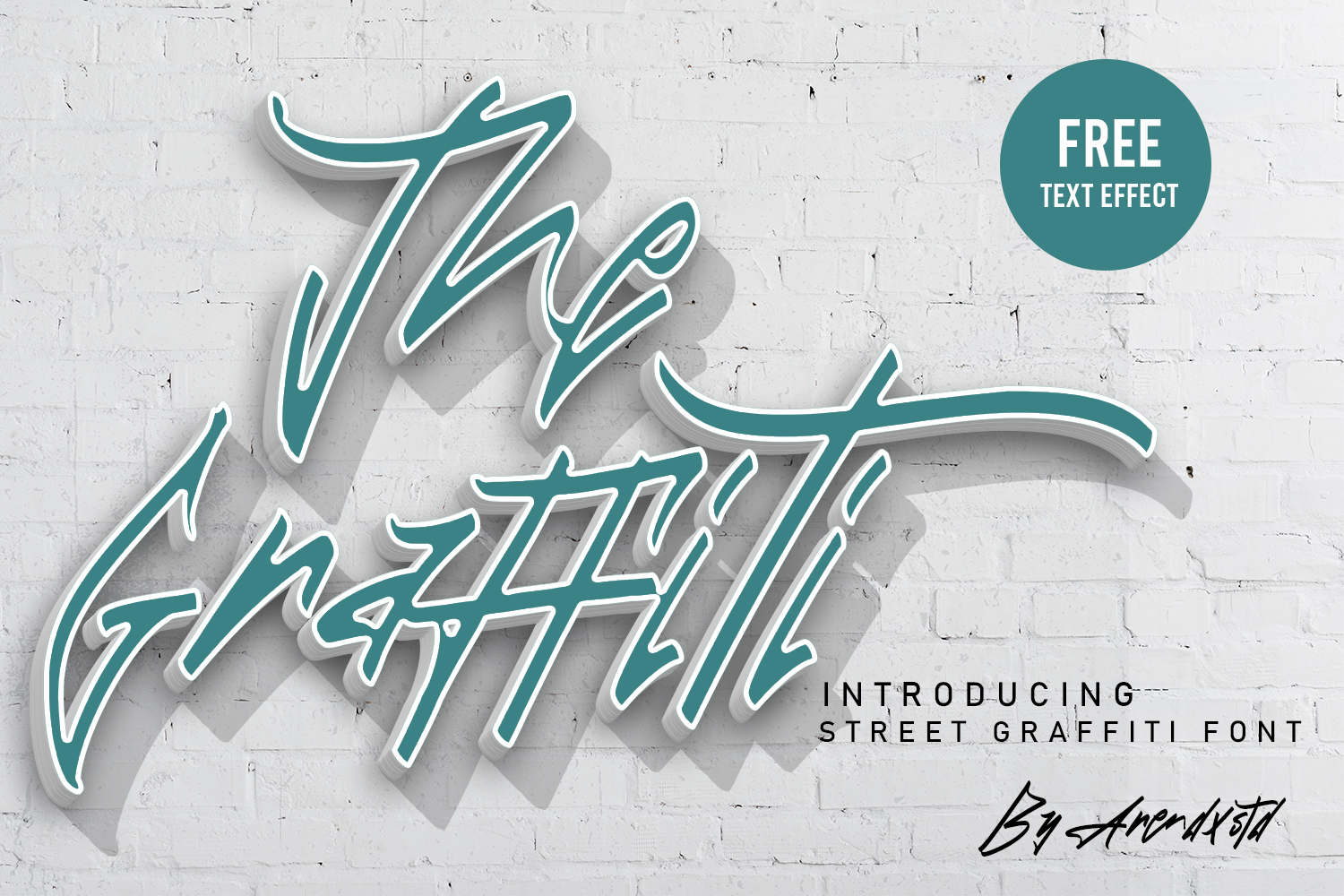 The Graffiti font preview: casual brush-pen display typeface