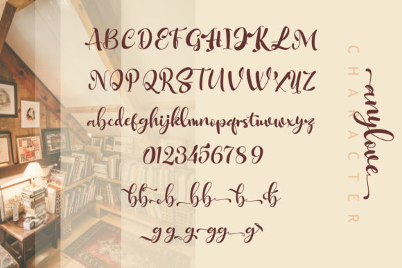 Anylove Font - Preview 1